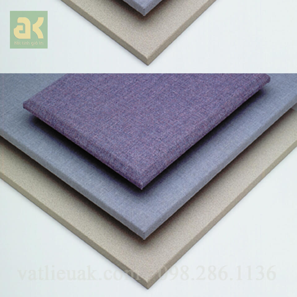 Tấm nỉ tiêu âm vải Việt Nam khung gỗ chịu ẩm 1200x600x30mm